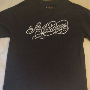 Jordan Black Crop Tee Size Large NWT Excellent